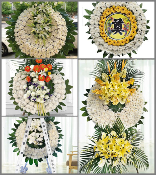 山西运城盐湖区上王乡董家池村花圈速递
